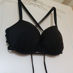 Black bathing suit top